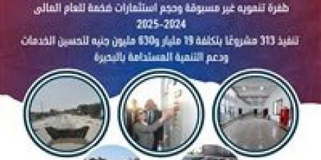 تنفيذ 313 مشروعًا بتكلفة 19 مليار و630 مليون جنيه لتحسين الخدمات ودعم التنمية المستدامة بالبحيرة - كورة نيوز