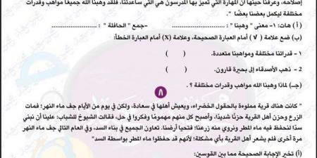 مراجعات نهائية.. مراجعة ليلة امتحان اللغة العربية لـ الصف الرابع الابتدائي لن يخرج عنها الامتحان - كورة نيوز