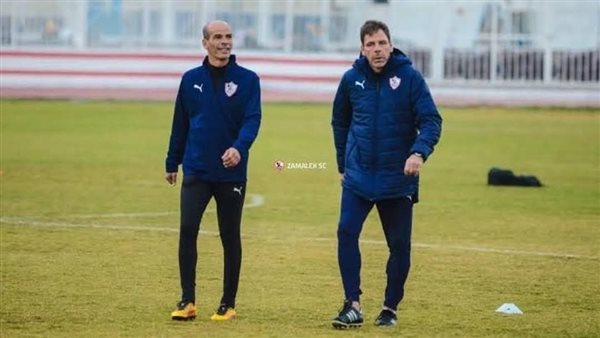 مدرب حراس مرمى الزمالك الجديد فى التدريبات